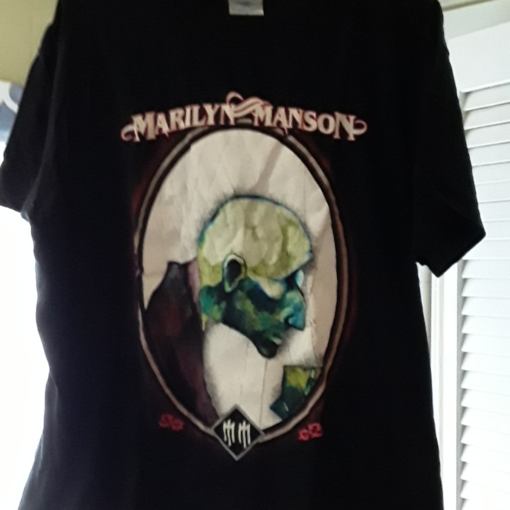 Marilyn Manson gold age of grotesque band shirt